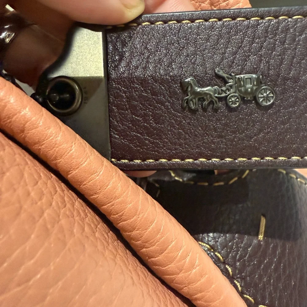 Coach 1941 Bandit Tea Rose Leather XL Hobo Bag-E1780-86760